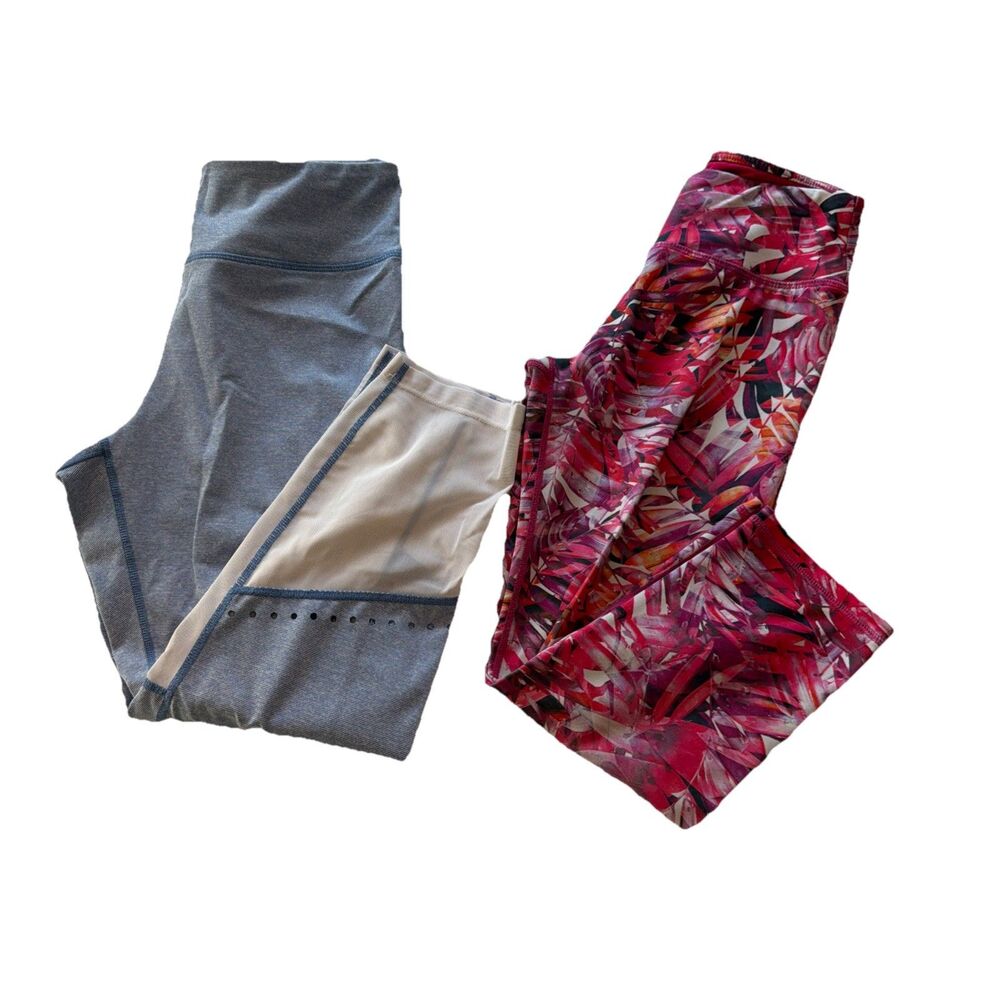 Womens cropped leggings lot of 2 XS prana and nanette leopore coastal tropical